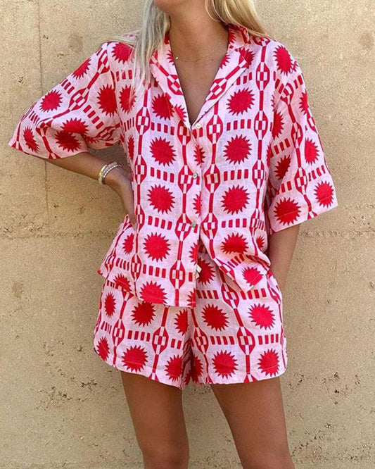 JOLIE | Luchtige Zomerset voor Dames met Grafische Print
