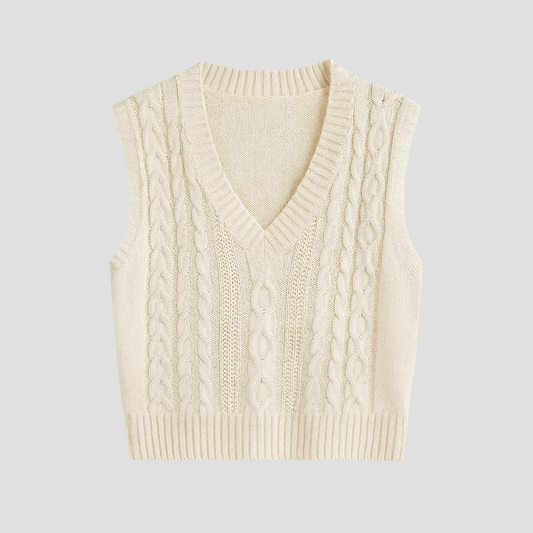 V-hals Mouwloze Pullover Voor Dames – De Chicste Layering Essential Voor Elke Outfit