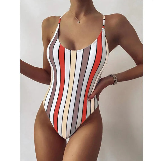 URSELA | Gestreept Badpak Voor Dames - Elegant & Zomers