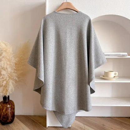 Winddichte Poncho Voor Dames | Warme Chic Shawl Voor Herfst En Winter
