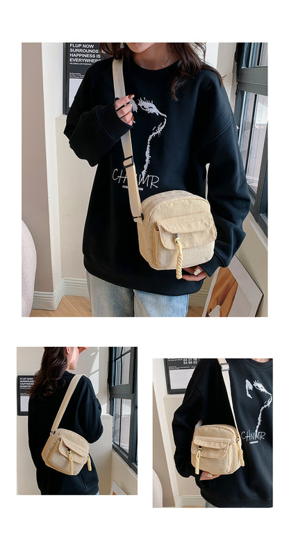 AMAYA | Ribbed Crossbody - Compact, Modieus & Functioneel