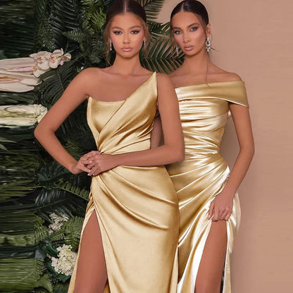 Elegant Satin Maxi Dress | Luxe, Stralend En Verfijnd Voor Speciale Gelegenheden