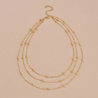 LAYA | Verfijnde Laagjesketting Voor Dames met Subtiele Bolletjes - Elegant & Vrouwelijk