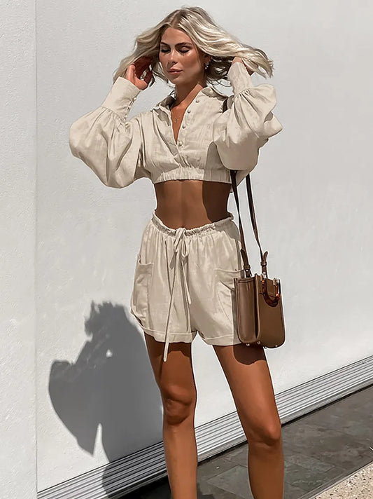 MISAKI | Eenvoudige elegantie in een casual tweedelige dames set