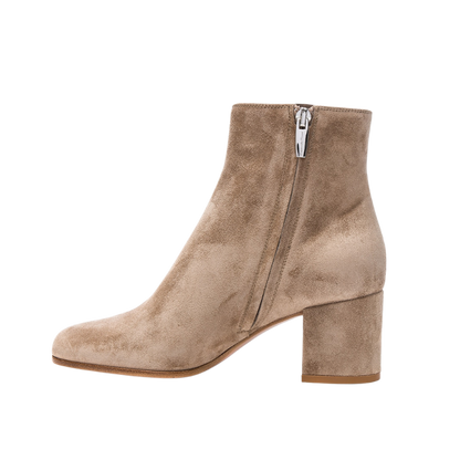 INARIA | Tijdloze Enkellaarzen Met Suede Look en Rits - Chic, Elegant & Comfortabel