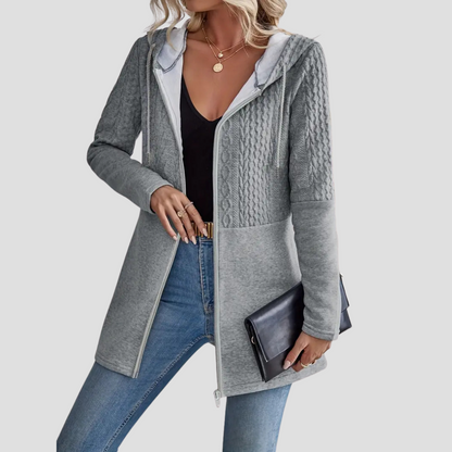 Lange Zip-Up Dames Hoodie Cardigan – Waar Comfort Luxe Ontmoet