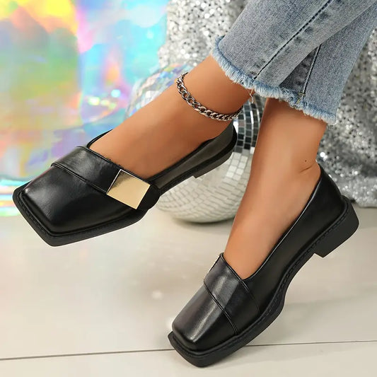ELISE | Elegante Dames Loafers Met Gouden Accent – Modern, Comfortabel & Perfect Voor Elke Look