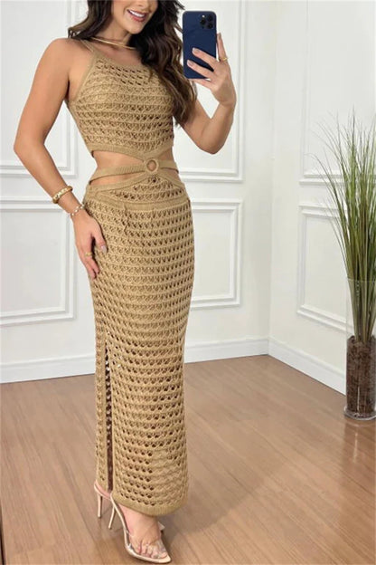 TYLA | Sunset Cut-Out Dress – Elegant, Luchtig & Comfortabel