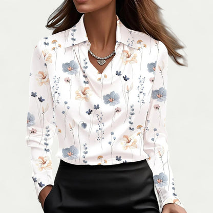 Satijnen Dames Blouse Met Gelaagde Halslijn | Luxe Van Kantoor Tot Cocktail