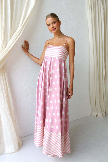 CHANTAL | Zomerse Maxi Jurk Voor Dames Met Grafische Print - Ibiza Style & Comfortabel