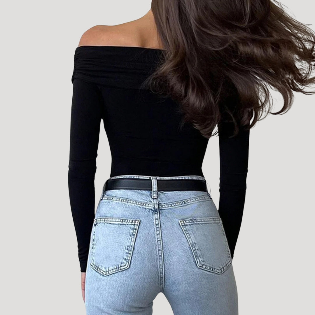 Off-Shoulder Top | Elegante Wikkelstijl & Slank Silhouet