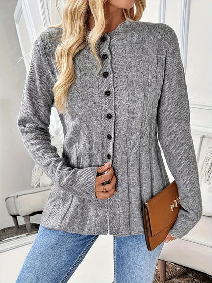 Gevlochten Gebreid Vest Dames – Warm, Stijlvol & Perfect Voor Koelere Dagen