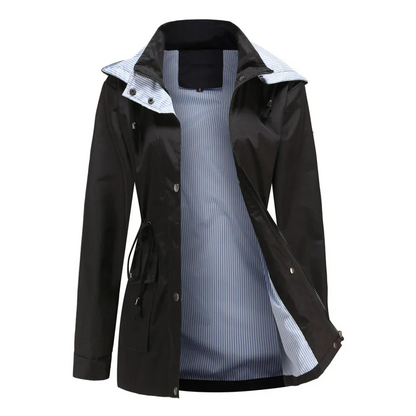 MAEVE | Regenjas Dames Met Zakken & Afneembare Capuchon – Waterafstotend & Ideaal Voor Herfstweer