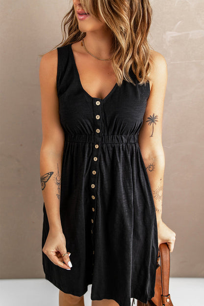 ISALIE | Casual Zomerjurk Voor Dames Met Knoop Details - Luchtig & Stijlvol