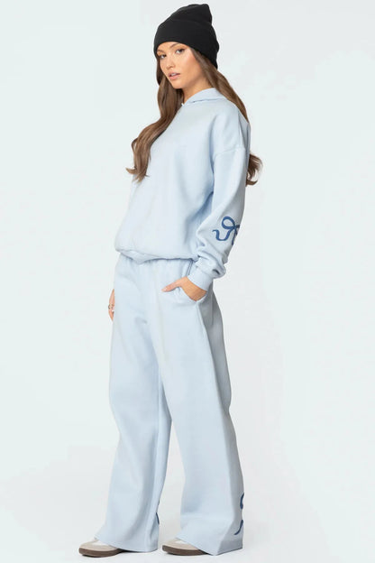 Dames Jogging Set met Strik Design - Luxe Comfort