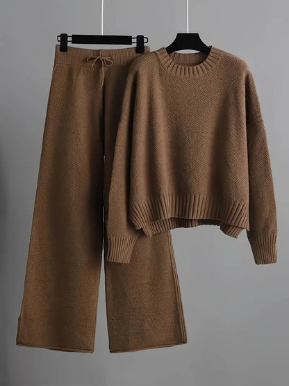 NORA | Gebreide Dames Lounge Set – Zacht, Warm & Ideaal Voor Ontspanning