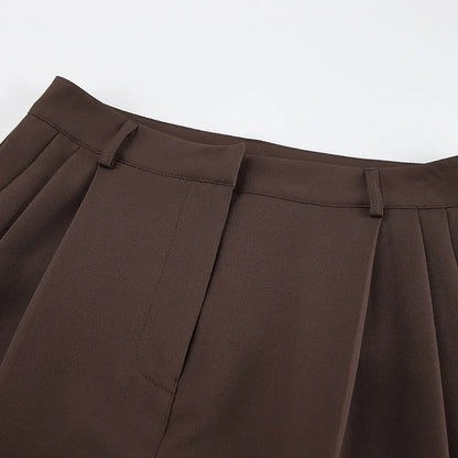 JADE | Strapless Tweedelige Set Voor Dames Met Vetersluiting En Wijde Pijpen – Elegant, Luchtig, Trendy
