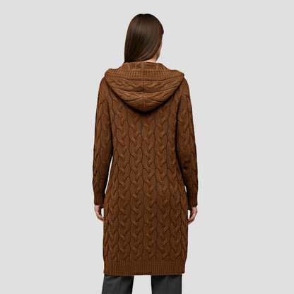 Kabel Gebreide Lange Cardigan Voor Dames | warm, zacht en stijlvol voor koude dagen