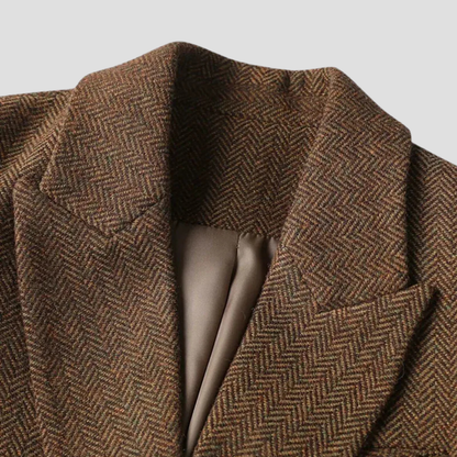 Blazer Jasje – Tijdloze Klasse In Luxe Herringbone Weving