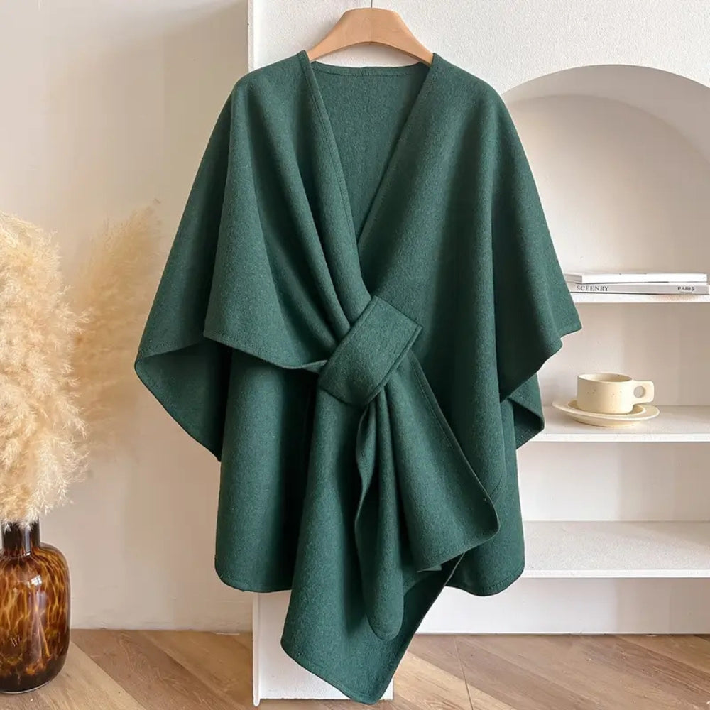 Winddichte Poncho Voor Dames | Warme Chic Shawl Voor Herfst En Winter