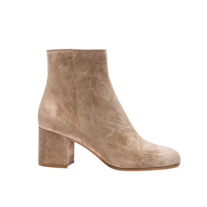 INARIA | Tijdloze Enkellaarzen Met Suede Look en Rits - Chic, Elegant & Comfortabel