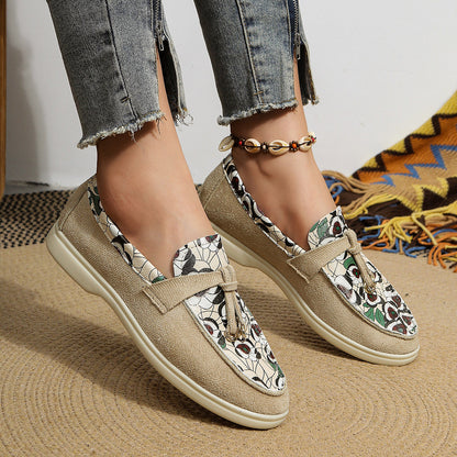 TESSA | Comfortabele Damesloafers – Uniek Design in Luipaard, Artistiek of Slangenprint