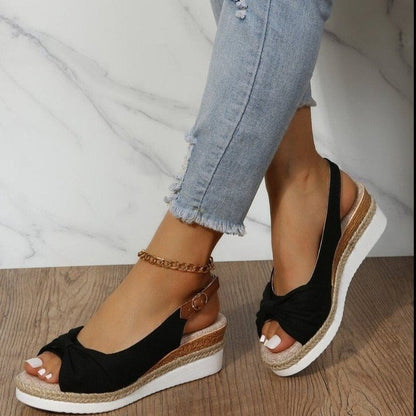 TALINE | Verfijnde Zomersandalen Voor Dames met Open Teen & Comfortabele Krukzool