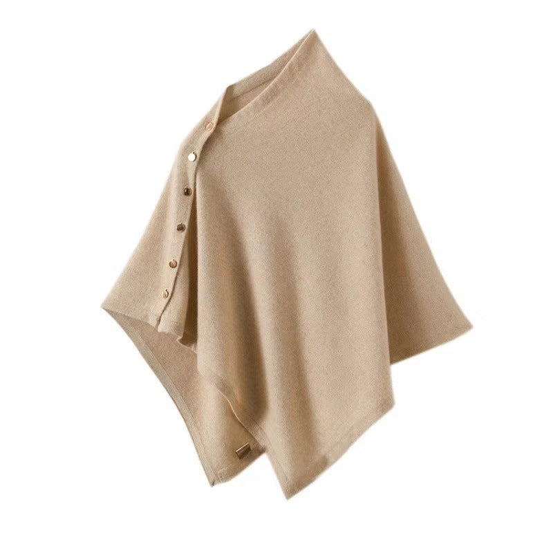IVORA | Luxe Dames Sjaal Poncho – Warme elegantie met een stijlvolle twist