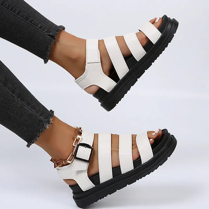 AMIA | Verstelbare Sandalen Voor Dames Romeinse Stijl - Comfortabel, Stijlvol & Elegant