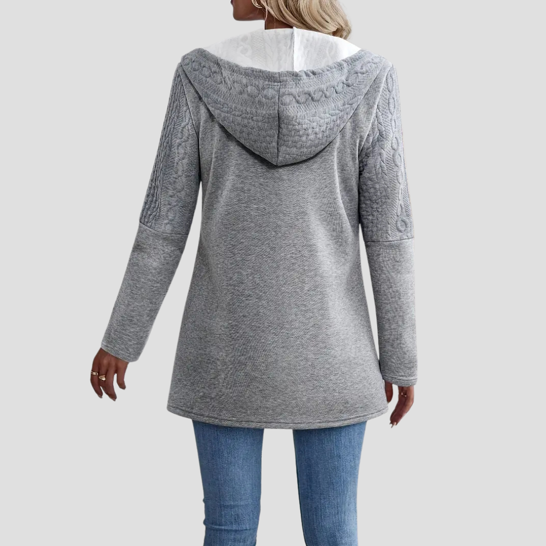 Lange Zip-Up Dames Hoodie Cardigan – Waar Comfort Luxe Ontmoet