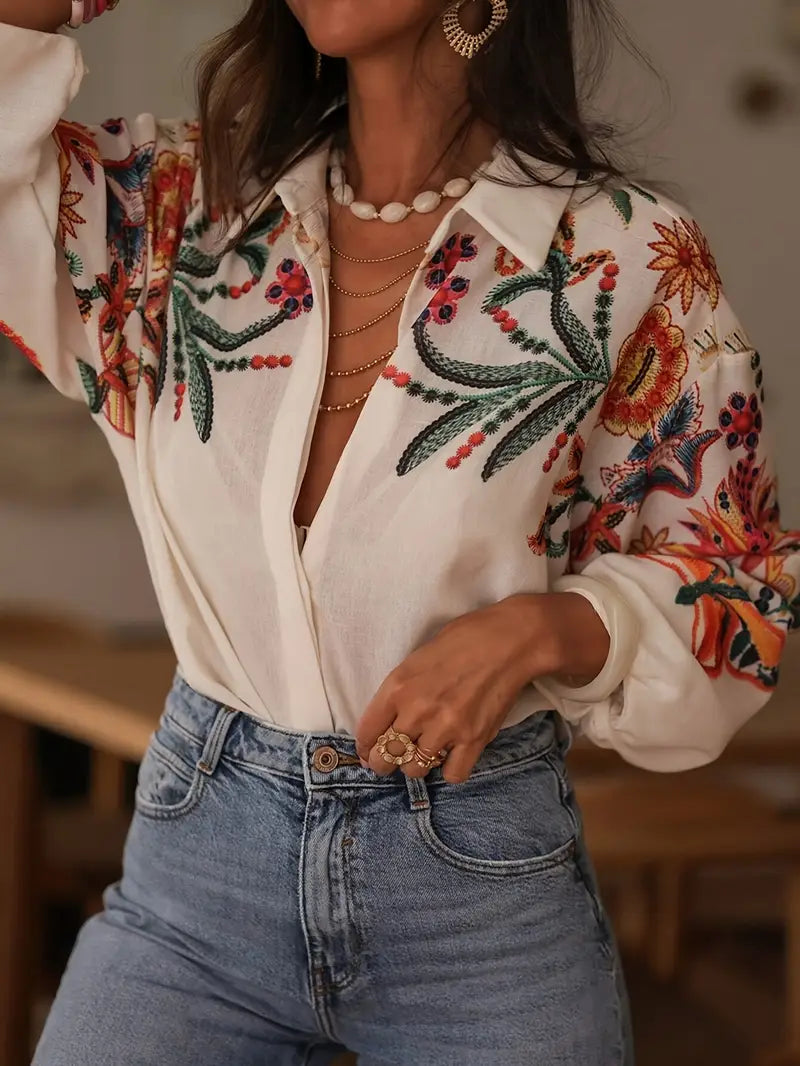 PALOMA | Boho Damesblouse Met Ballonmouwen – Boho, Chic & Een Statement In Elke Outfit