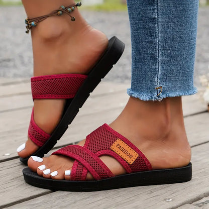 MAE | Luchtige Ergonomische Dames Slippers Met Verhoogde Hak – Ademend, Comfortabel & Ideaal Voor De Zomer