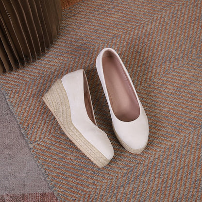 CAMILLE | Dames Plateauschoen met Espadrillezool – Comfort, Verfijning & Zomerse Flair