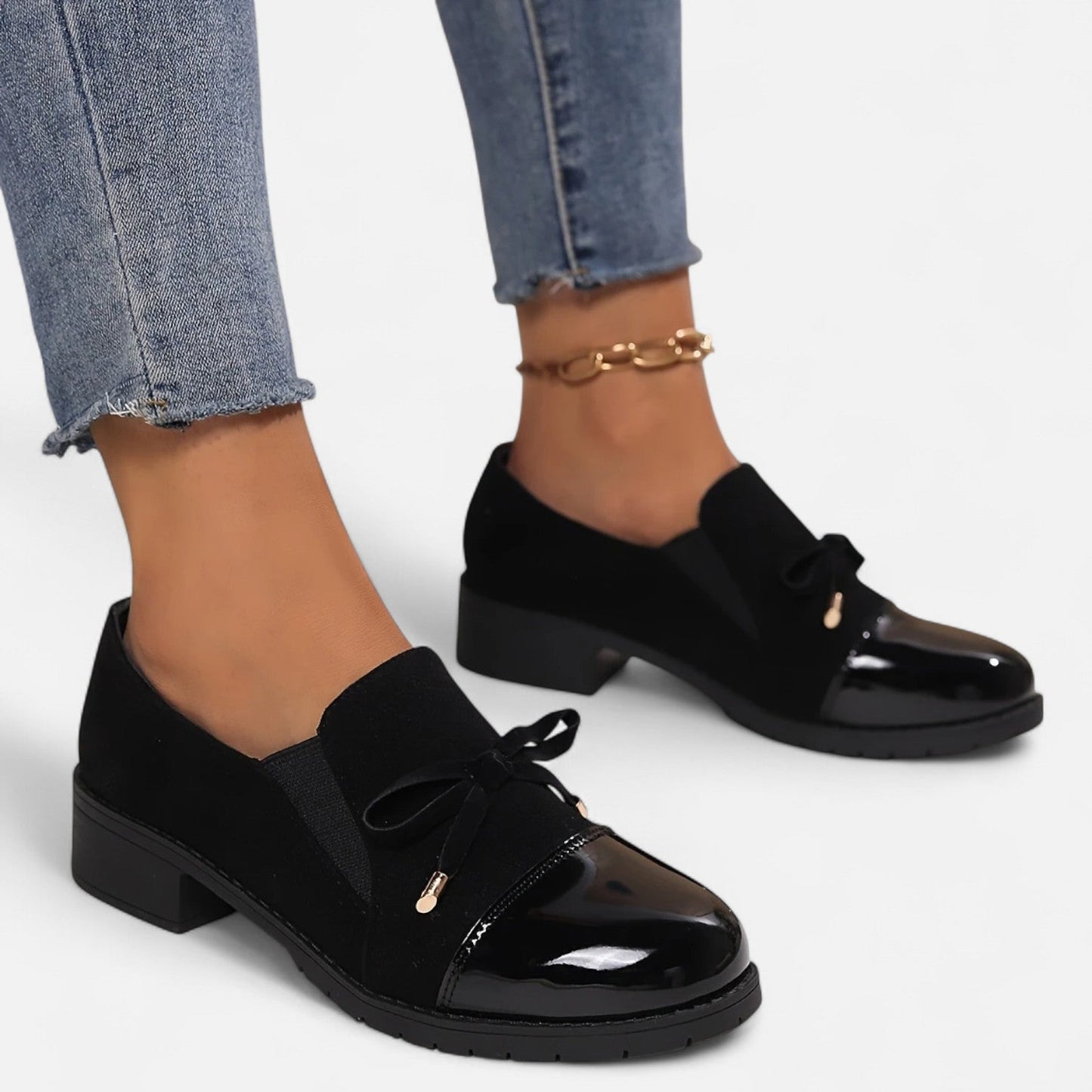 Retro Strik Loafers | Stijlvolle Instappers Met Chunky Hak