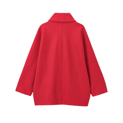 ISOLDE | Nette Wollen Damesjas / Trenchcoat – Tijdloze Elegantie en Warmte