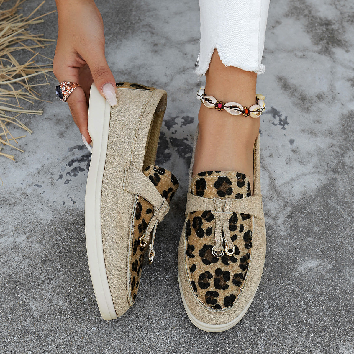 TESSA | Comfortabele Damesloafers – Uniek Design in Luipaard, Artistiek of Slangenprint