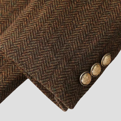 Blazer Jasje – Tijdloze Klasse In Luxe Herringbone Weving