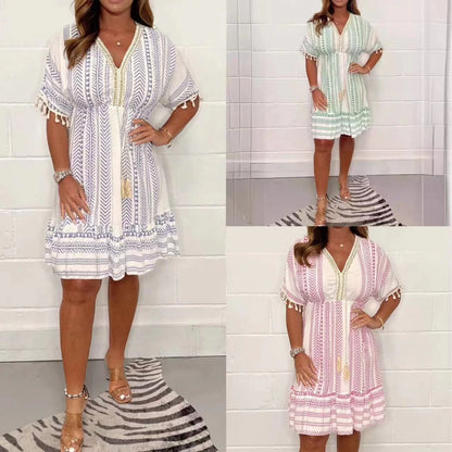 SENNA | Luchtige Boho Zomer Jurk Voor Dames - Stijlvol, Zomers & Perfect Voor Vakantie