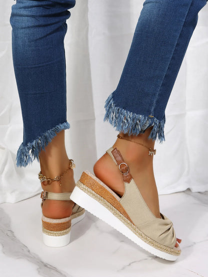 TALINE | Verfijnde Zomersandalen Voor Dames met Open Teen & Comfortabele Krukzool