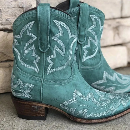 LIES | Elegante Korte Cowboy Laarsjes Voor Dames - Comfortabel & Stijlvol