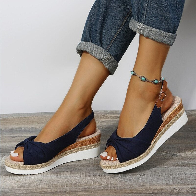 TALINE | Verfijnde Zomersandalen Voor Dames met Open Teen & Comfortabele Krukzool