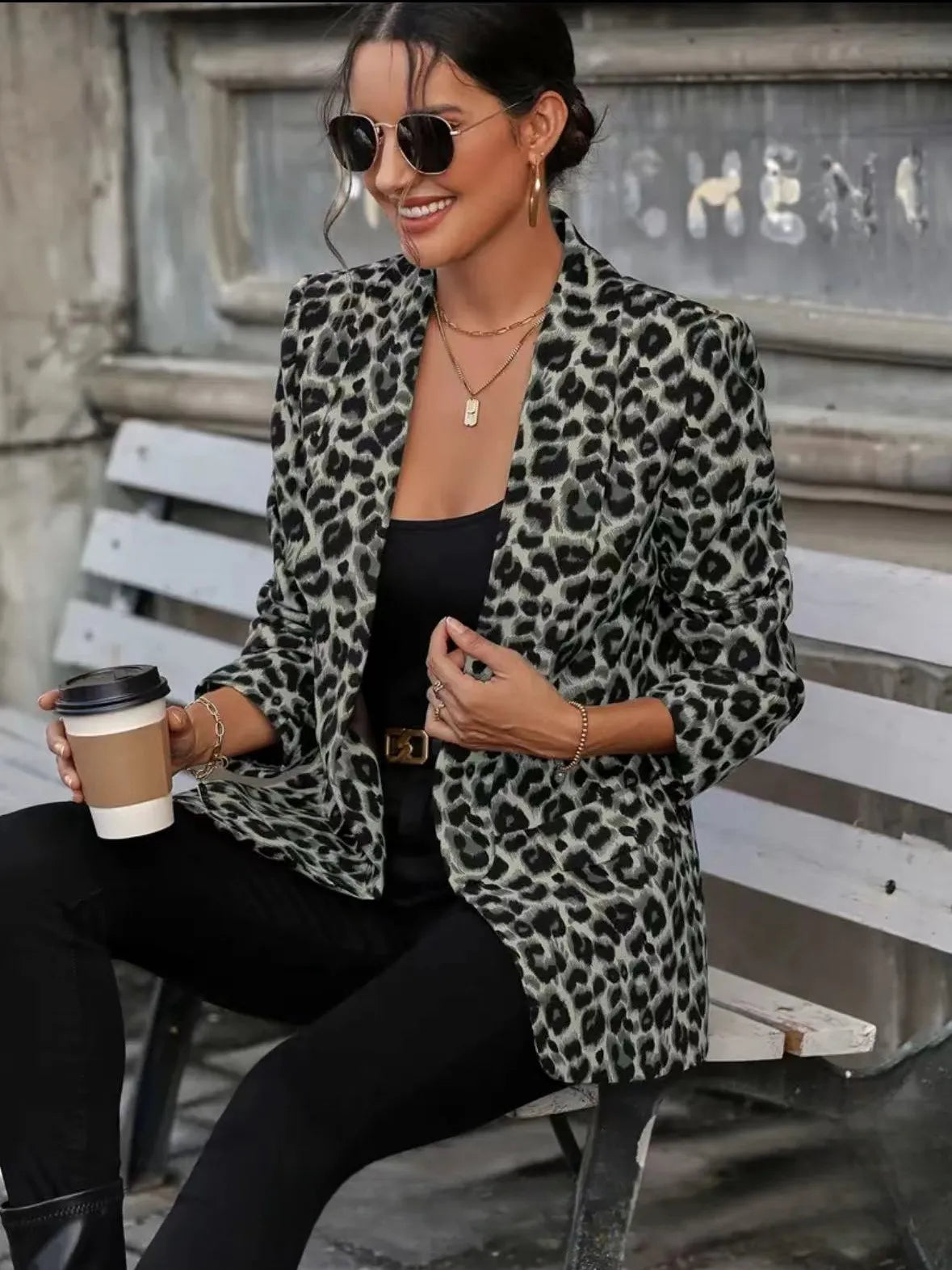 FELICE | Luipaardprint Blazer Voor Dames – Gedurfd, Verfijnd, Veelzijdig