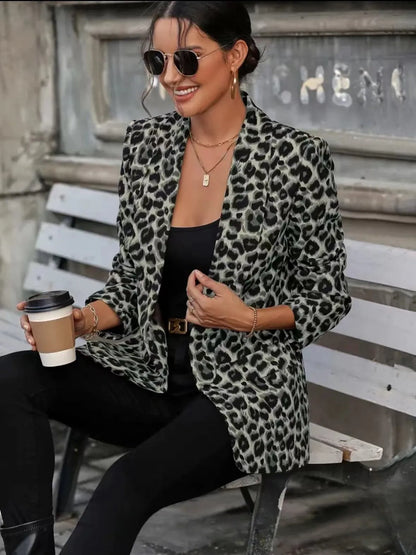 FELICE | Luipaardprint Blazer Voor Dames – Gedurfd, Verfijnd, Veelzijdig