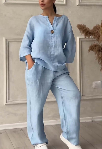 ARIZA | Linnen Zomer Set Dames – Casual Chic voor Warme Dagen