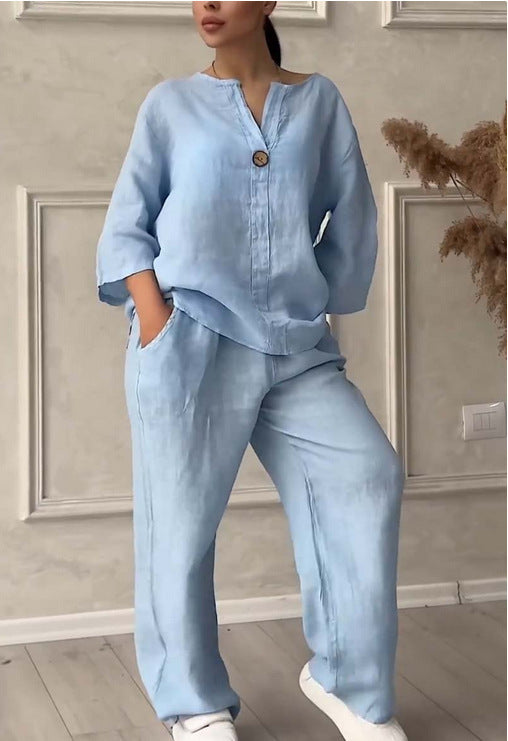 ARIZA | Linnen Zomer Set Dames – Casual Chic voor Warme Dagen