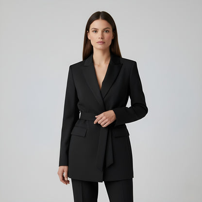 Elegante Dames Blazer Met Ceintuur – Tijdloze Stijl Voor Ieder Moment