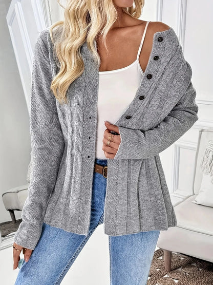 Gevlochten Gebreid Vest Dames – Warm, Stijlvol & Perfect Voor Koelere Dagen