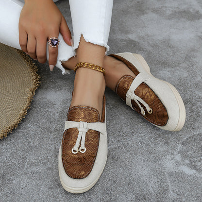 TESSA | Comfortabele Damesloafers – Uniek Design in Luipaard, Artistiek of Slangenprint