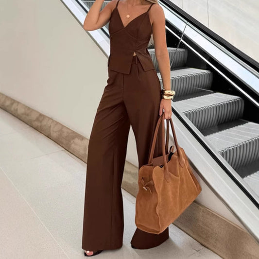 LORETTA | Elegante Bruine Dames Set - Chic, Luxe & Smaakvol