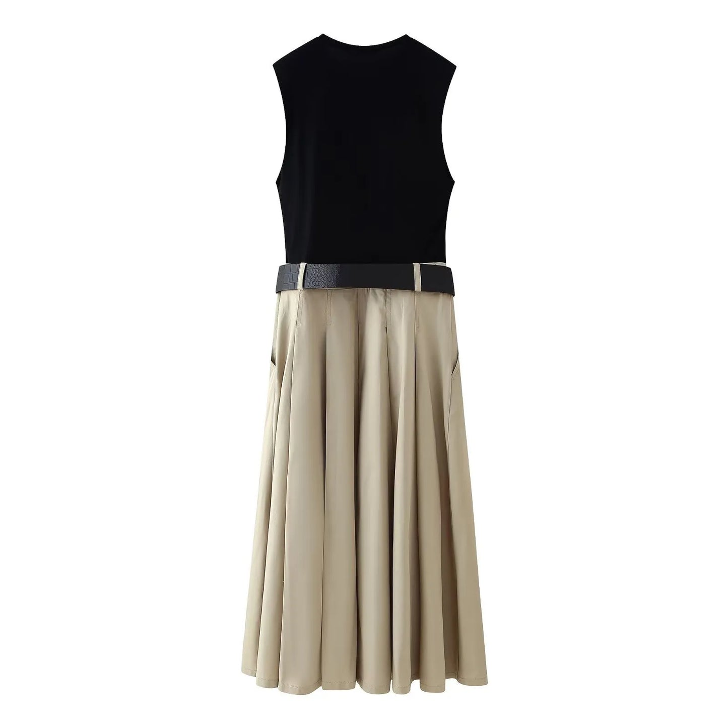 MAUD | Elegante Rokjurk Voor Dames Met Bijpassende Riem, Zakken & Rits – Tijdloos, Elegant & Comfortabel Voor Elke Dag